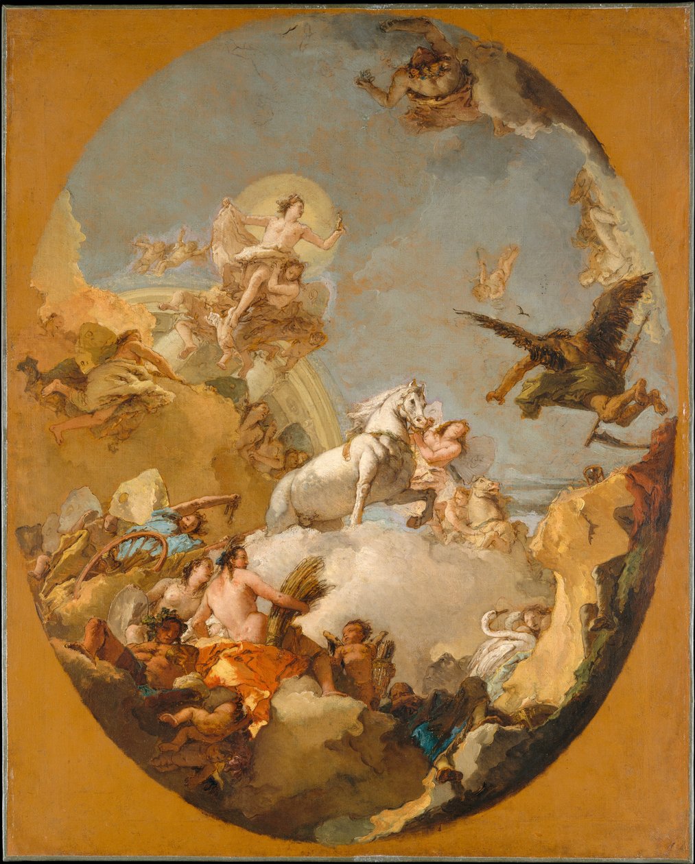 Der Wagen der Aurora de Giovanni Battista Tiepolo