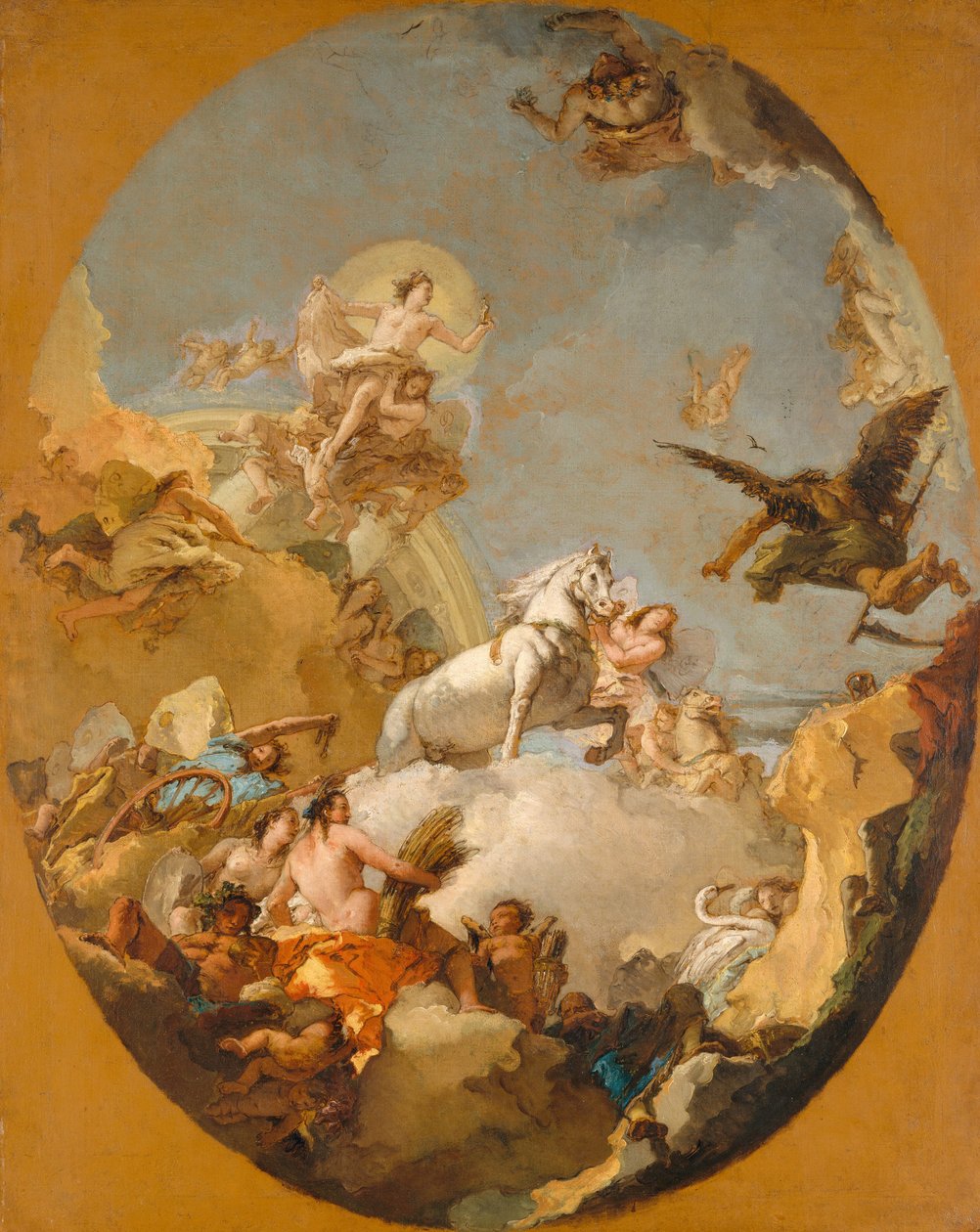 El Carro de Aurora, 1761-9 de Giovanni Battista Tiepolo