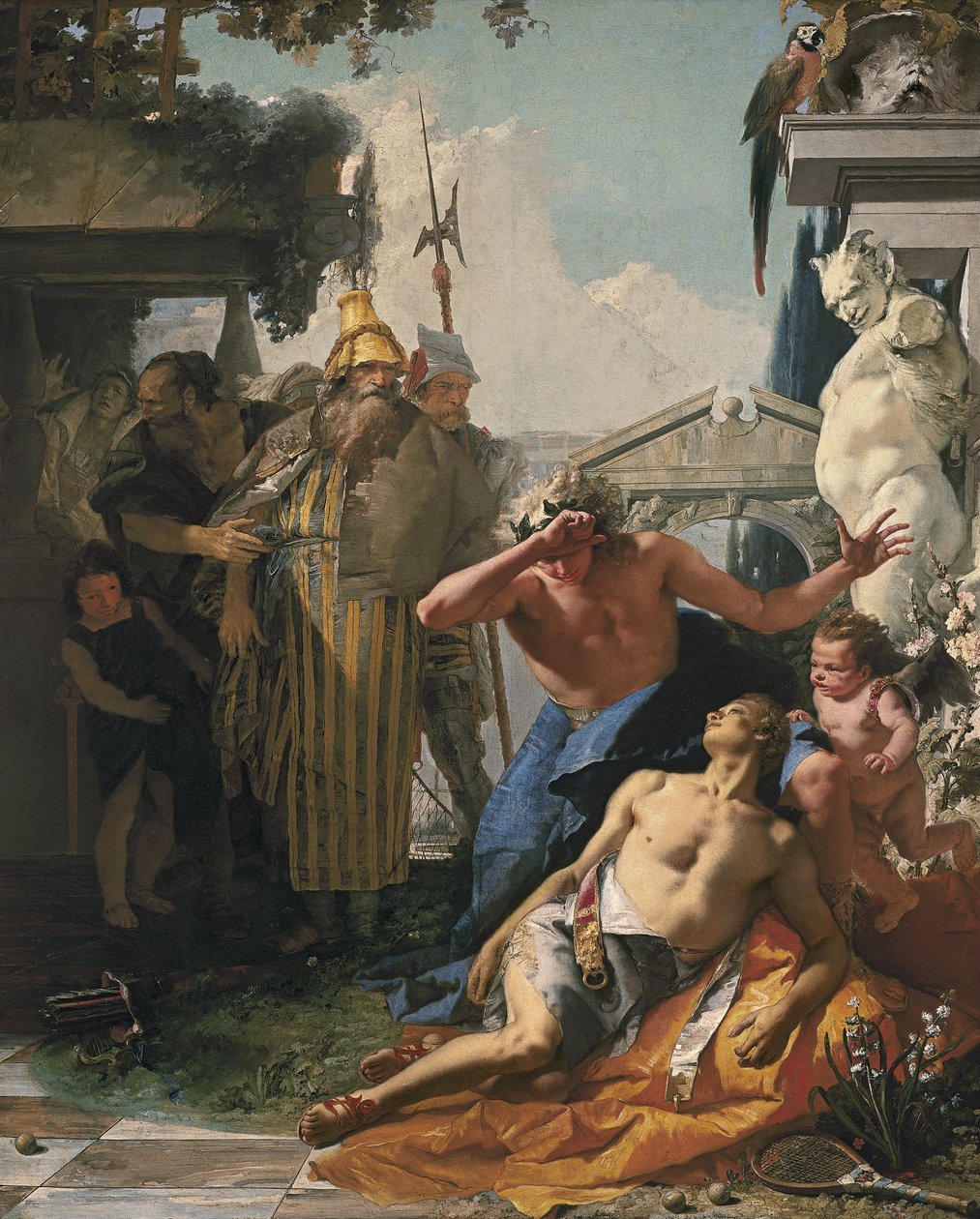 La muerte de Jacinto de Giovanni Battista Tiepolo