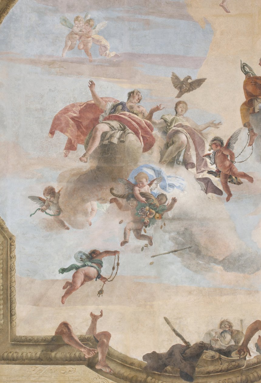 La Caída de los Demonios, Historias de Escipión, detalle, 1731 (detalle) de Giovanni Battista Tiepolo