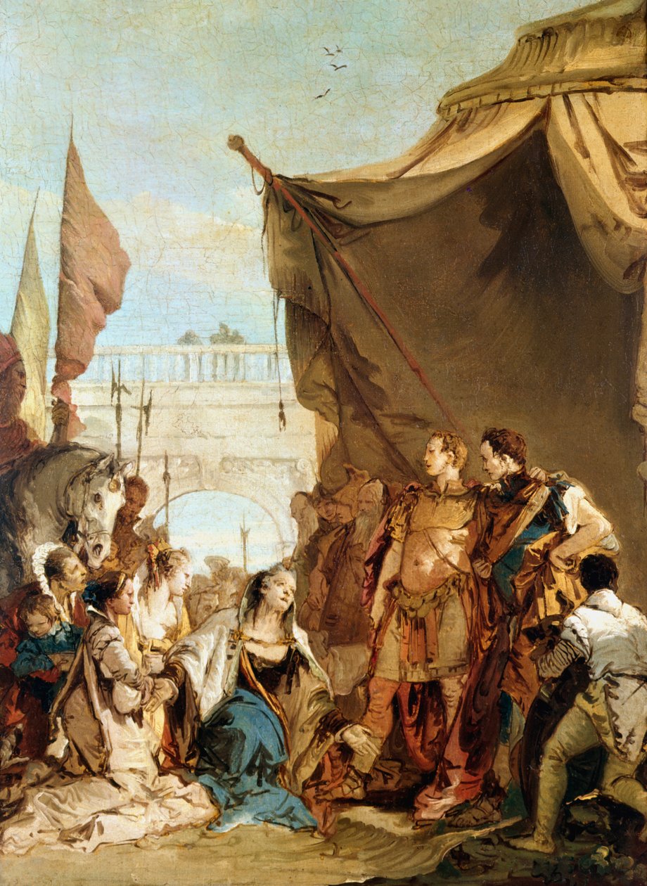 La familia de Darío ante Alejandro de Giovanni Battista Tiepolo