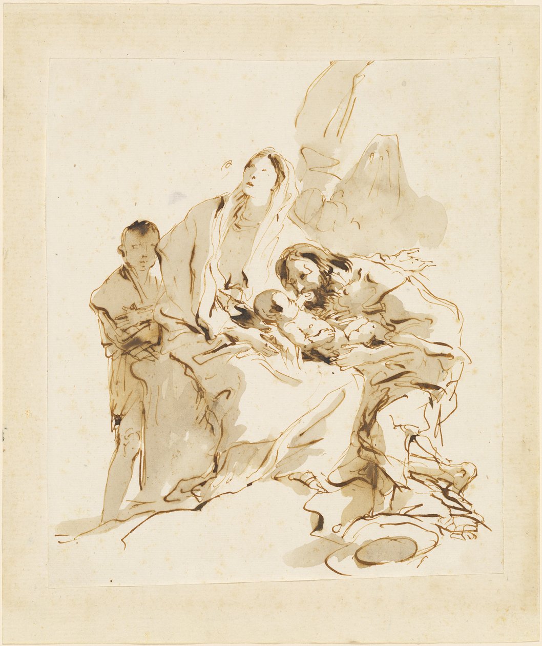 La Sagrada Familia de Giovanni Battista Tiepolo