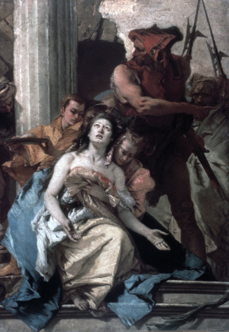 El martirio de Santa Águeda, c. 1756 de Giovanni Battista Tiepolo