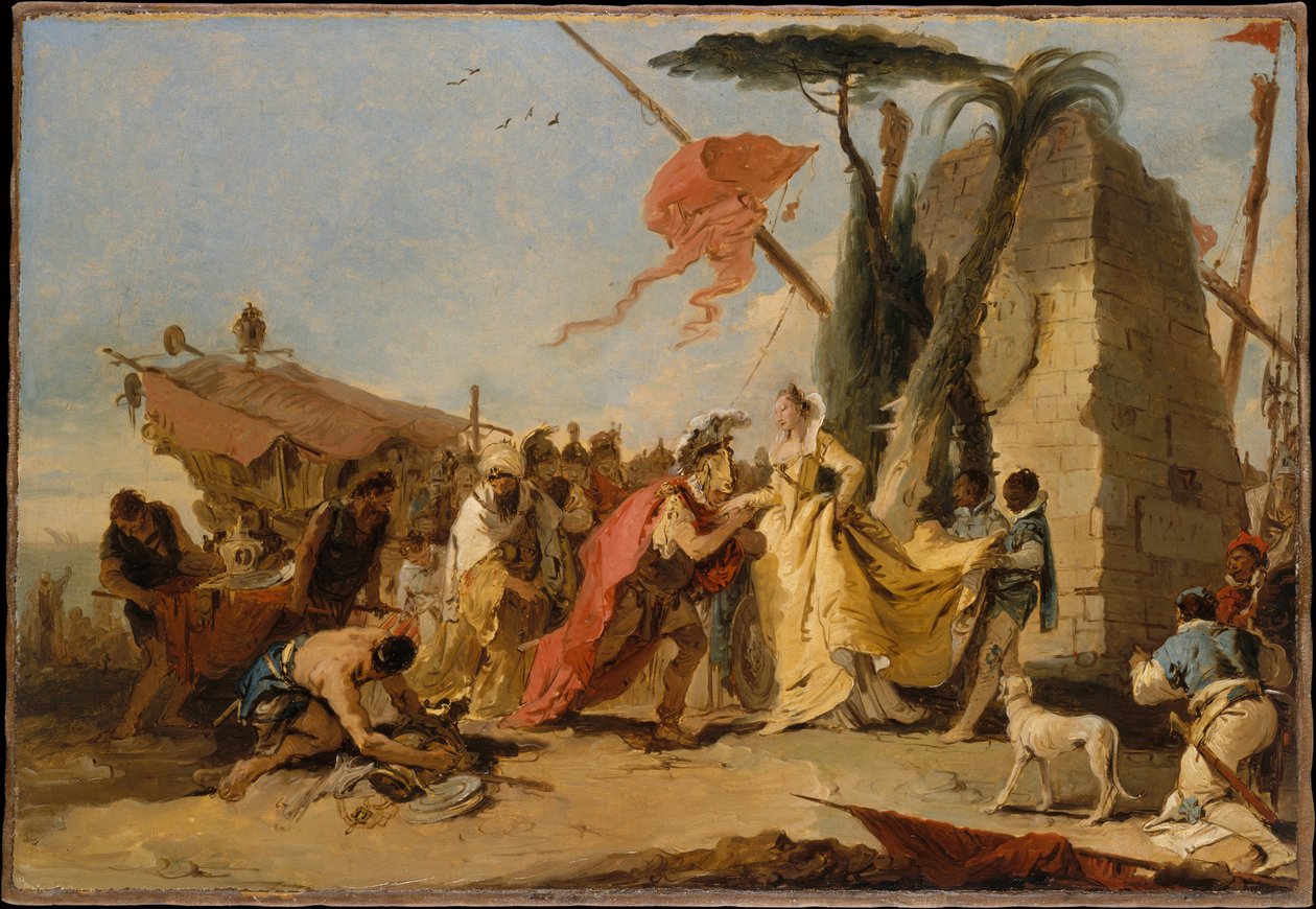 El encuentro de Antonio y Cleopatra de Giovanni Battista Tiepolo
