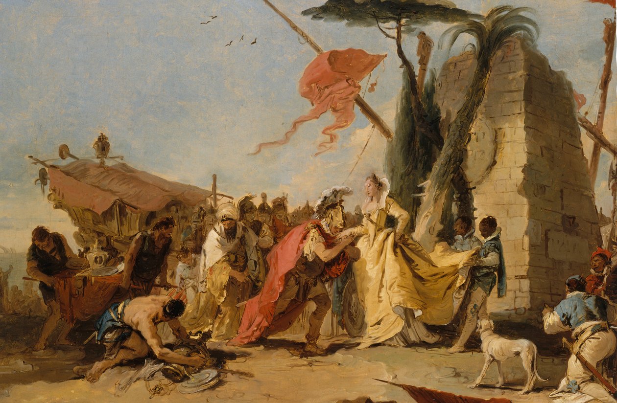 El Encuentro de Antonio y Cleopatra de Giovanni Battista Tiepolo