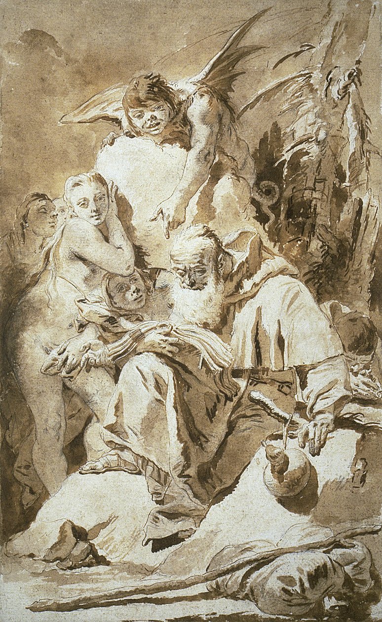 La tentación de San Antonio de Giovanni Battista Tiepolo