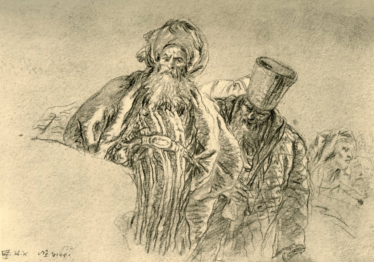 Dos comerciantes orientales, 1753, 1928 de Giovanni Battista Tiepolo