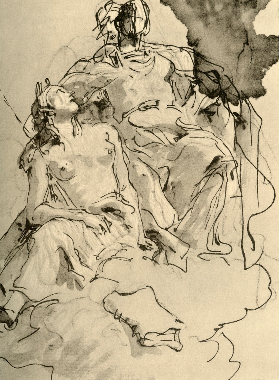 Dos mujeres, mediados del siglo XVIII, 1928 de Giovanni Battista Tiepolo