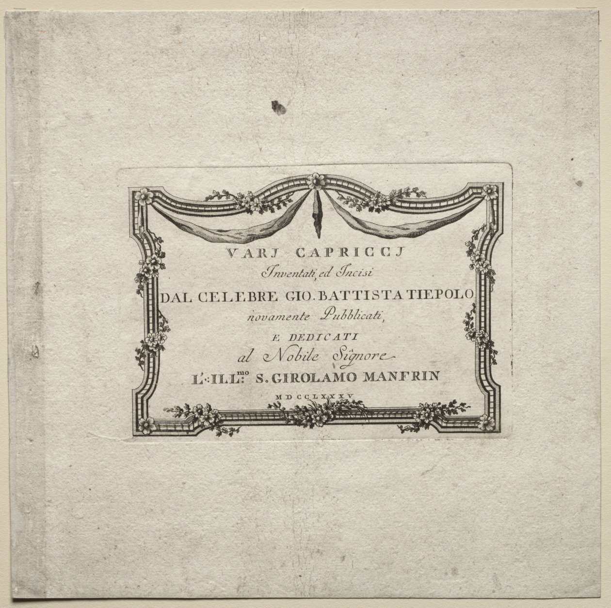 Varios caprichos de Giovanni Battista Tiepolo