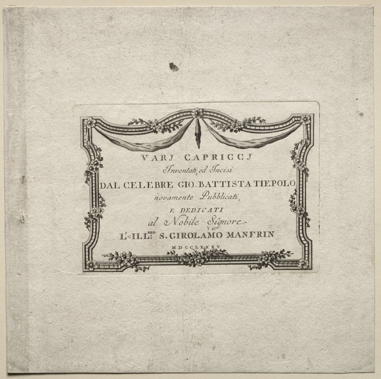Varios caprichos, 1785 de Giovanni Battista Tiepolo