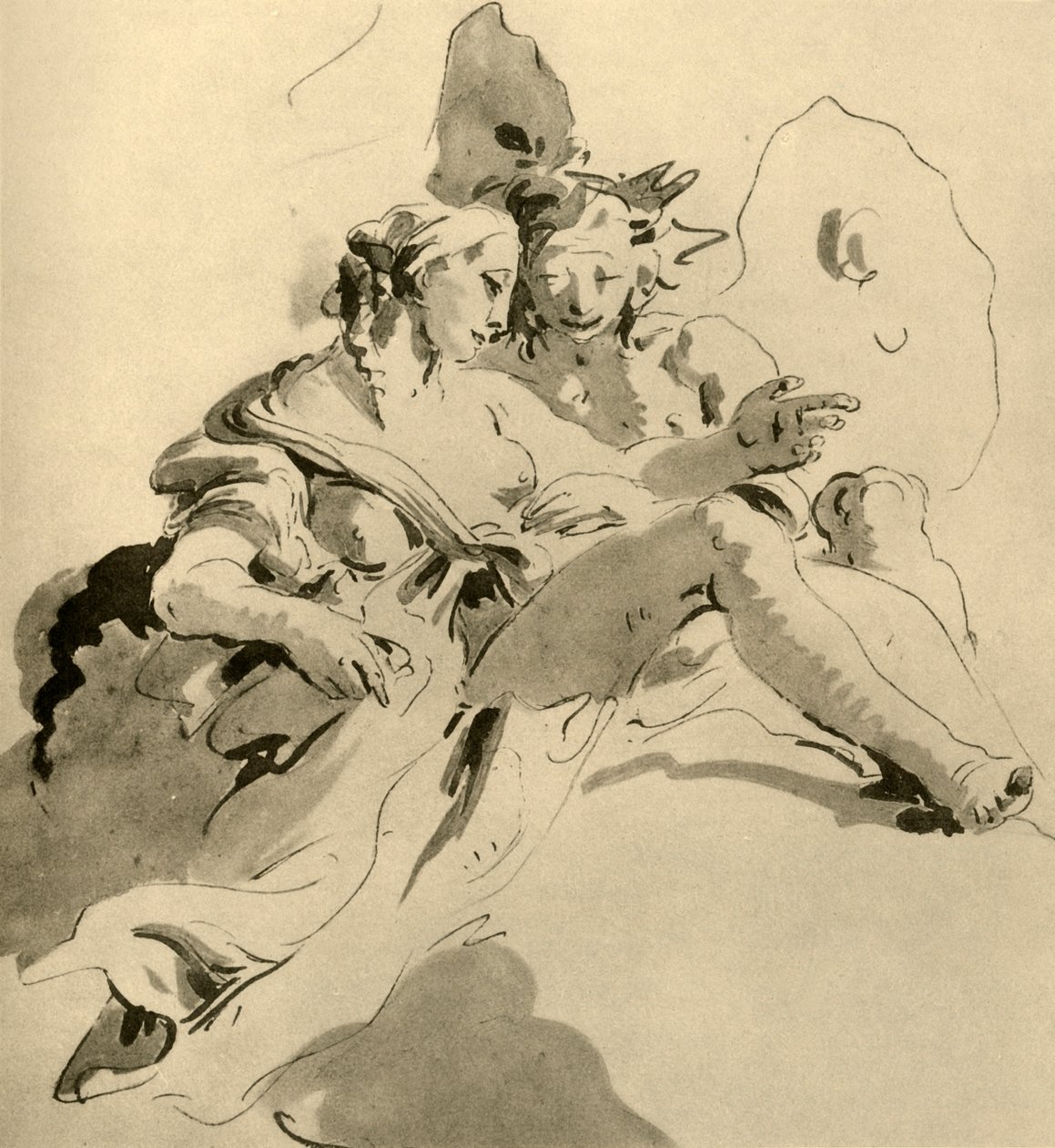 Céfiro y Flora de Giovanni Battista Tiepolo