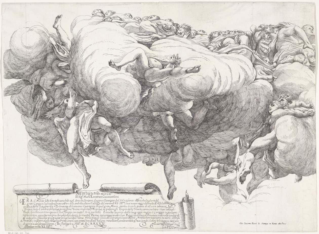 Asunción de María (parte izquierda) de Giovanni Battista Vanni