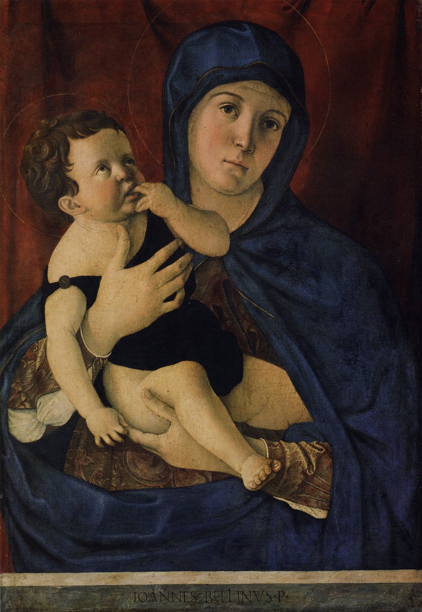 Alemán: Maria mit dem Kind Madonna and Child de Giovanni Bellini