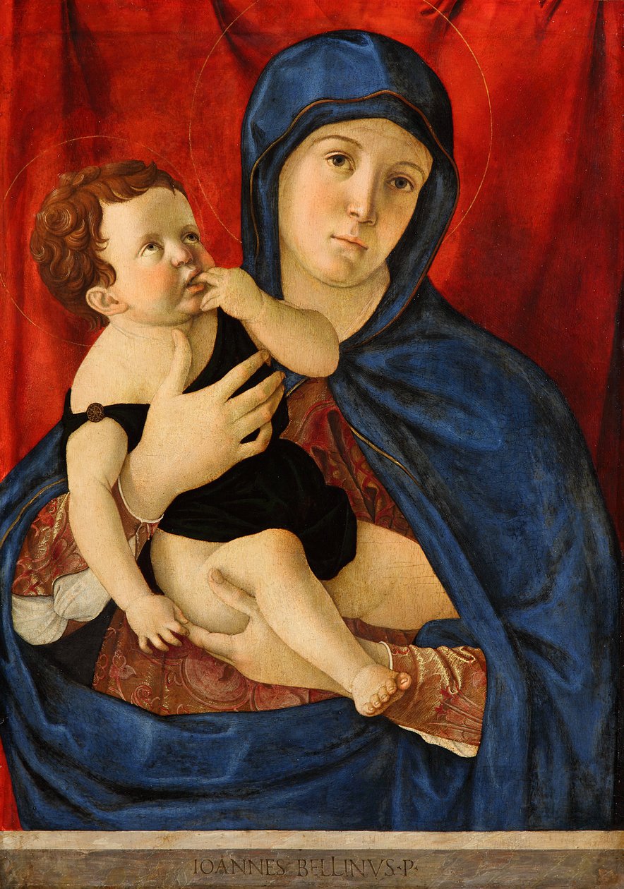 Alemán: Maria mit dem Kind Madonna and Child de Giovanni Bellini