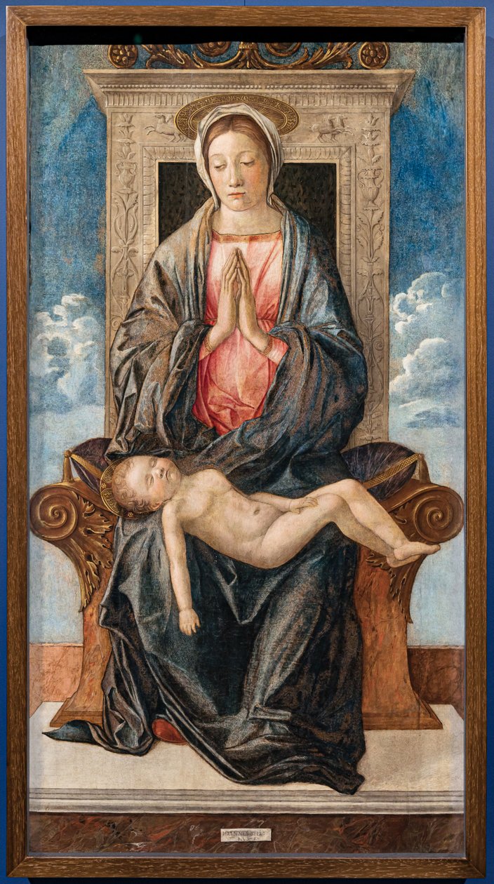 Madonna con bebé dormido, de Giovanni bellini, c.1470. de Giovanni Bellini