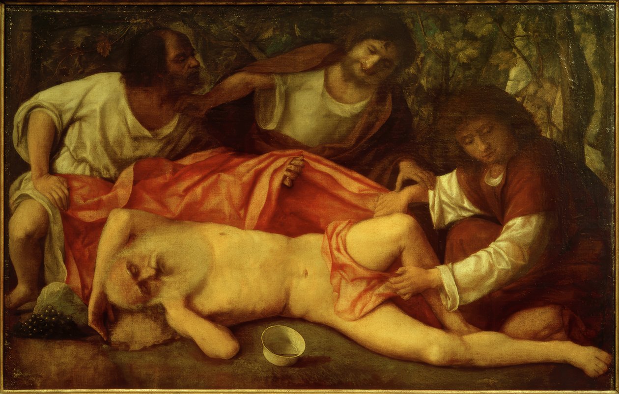 La embriaguez de Noé de Giovanni Bellini