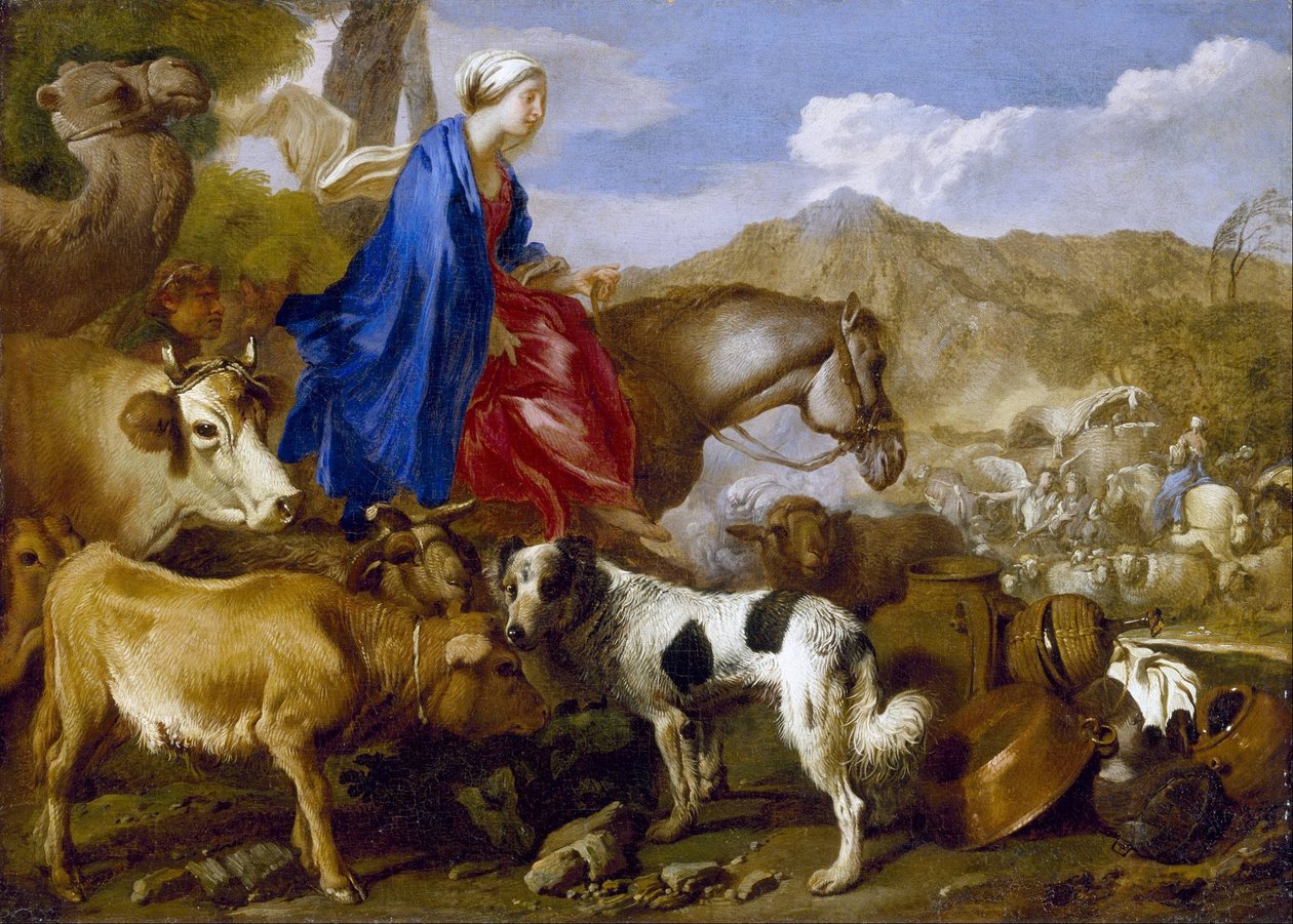 El viaje de Rebeca de Giovanni Benedetto Castiglione