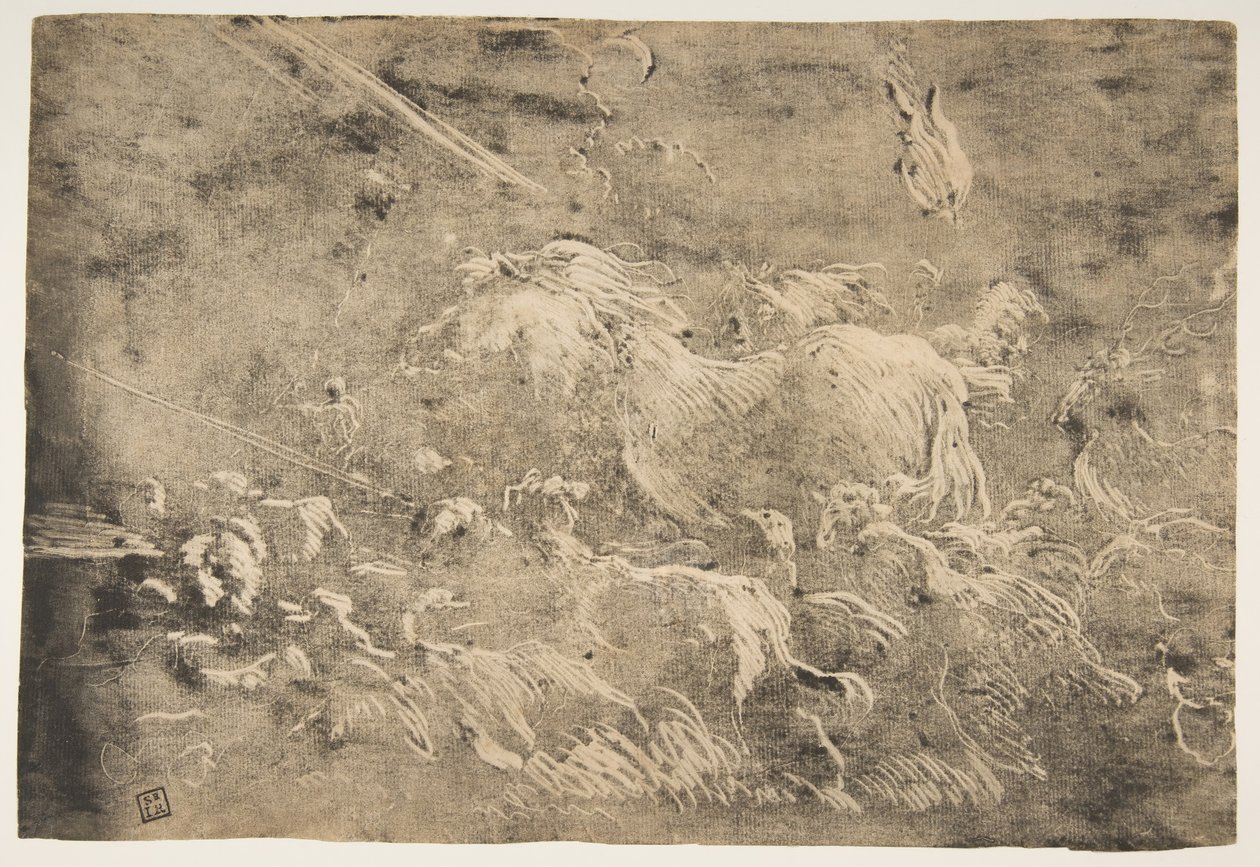 Noé y los animales entrando en el arca, 1650-55 de Giovanni Benedetto Castiglione