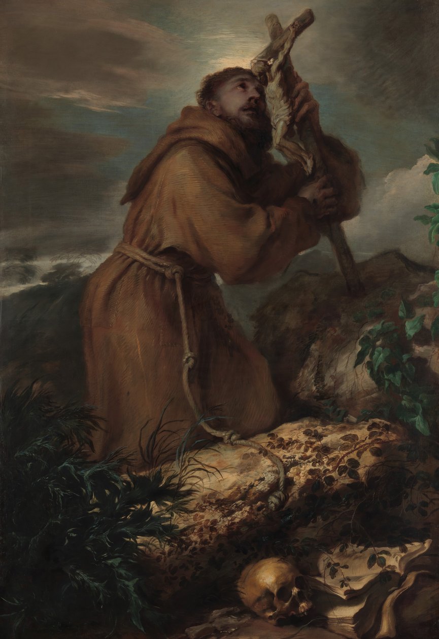 San Francisco en éxtasis, ca. 1650 de Giovanni Benedetto Castiglione