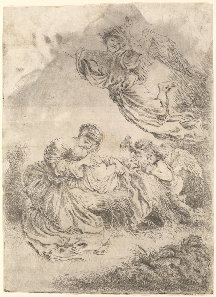 La Madonna y el Niño de Giovanni Benedetto Castiglione