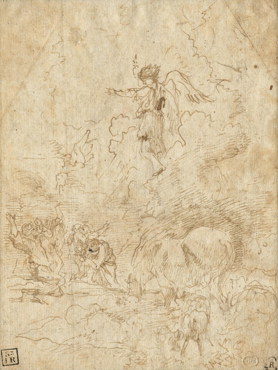 Anuncio a los pastores de Giovanni Benedetto Castiglione