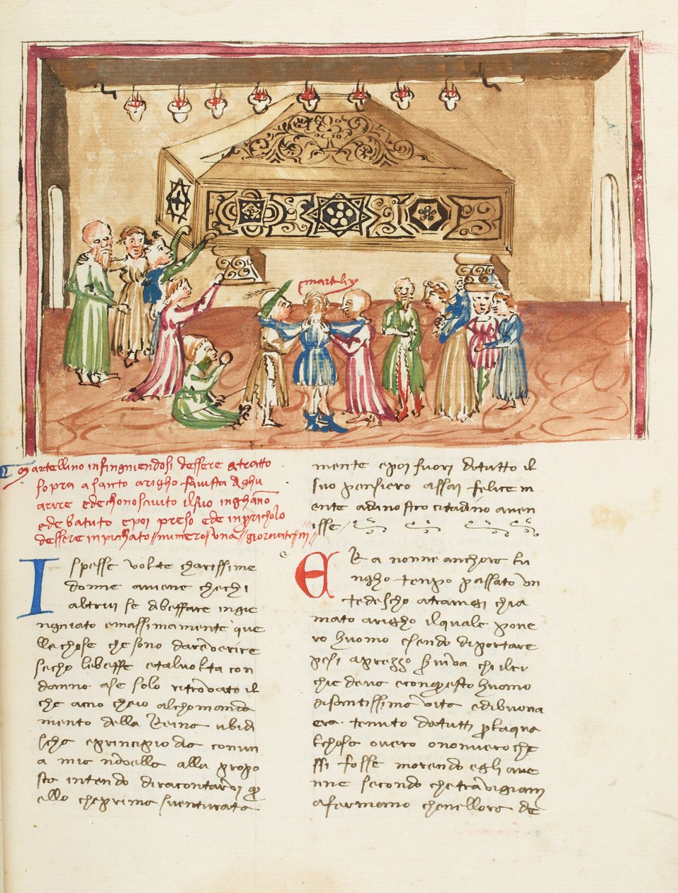 Decamerón, La hart au col ; Martellino au tombeau de saint Henri de Trévise, Deuxième journée, nouvelle 1. de Giovanni Boccaccio