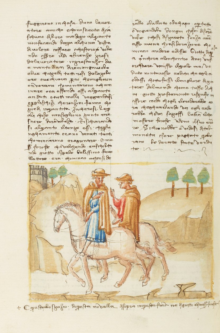 Decamerón, La sartén se burla del caldero - Forese da Rabatta y Giotto a caballo, Sexto día, relato 5. de Giovanni Boccaccio