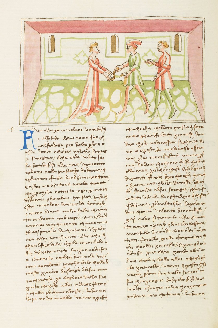Décaméron, Le demi-monde; Gulfardo payant Ambruogia, Huitième journée, nouvelle 1. de Giovanni Boccaccio