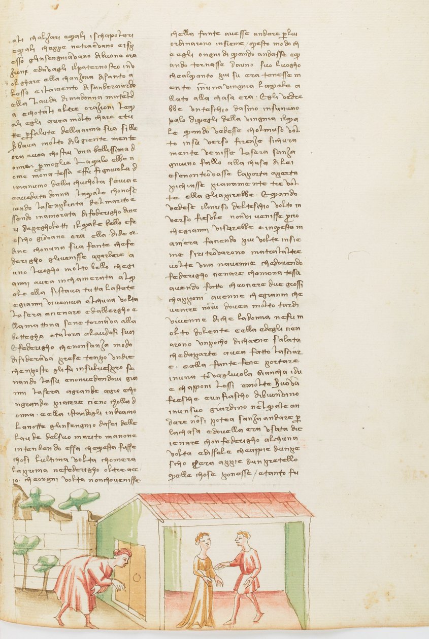 Decamerón, El Fantasma - Tessa dalla Cuculia maltratando a su marido , Séptimo Día, relato 1. de Giovanni Boccaccio