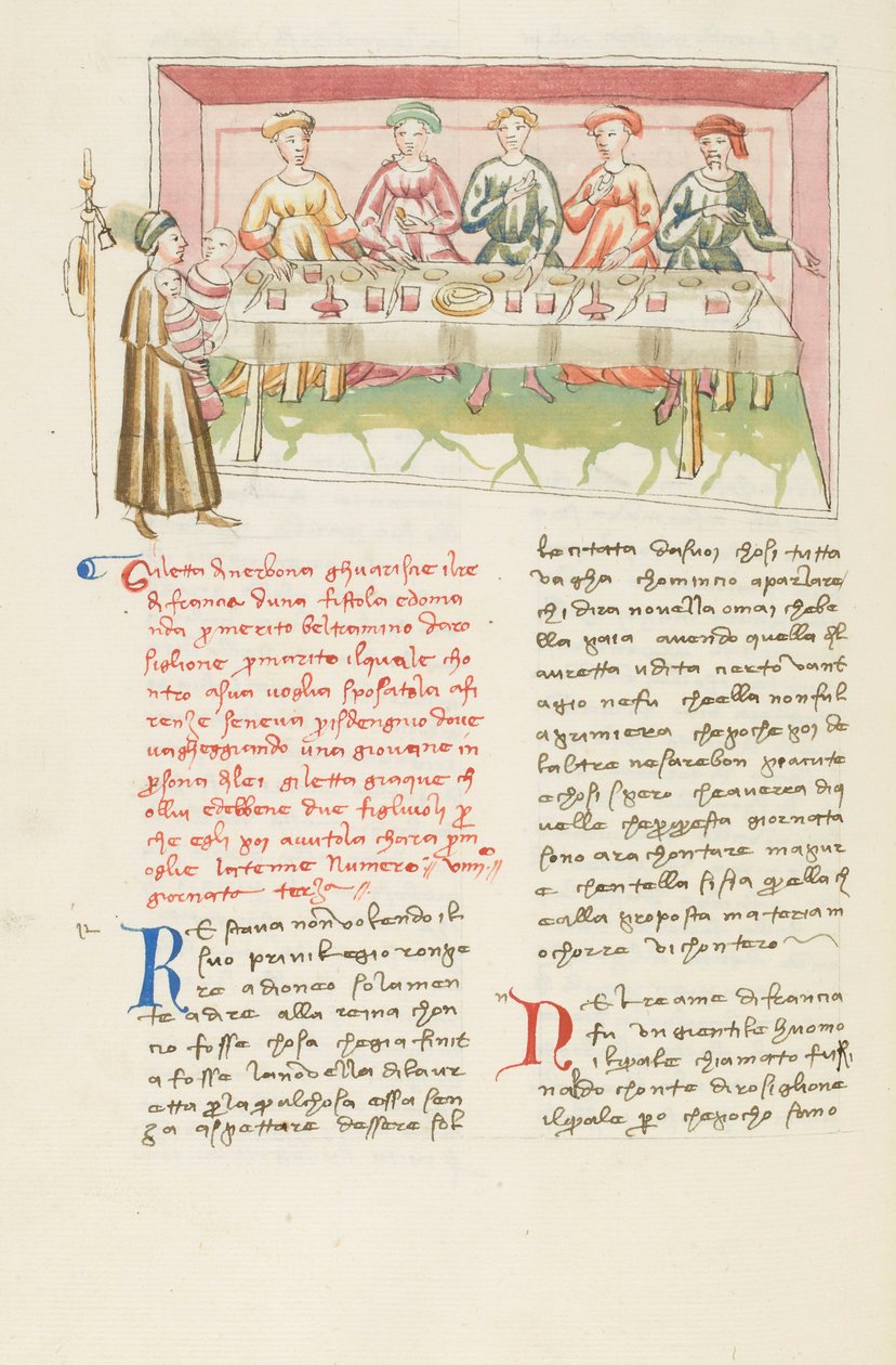 Decamerón, El marido encontrado - Gilette de Narbona ante su marido , Tercer día, cuento 9. de Giovanni Boccaccio