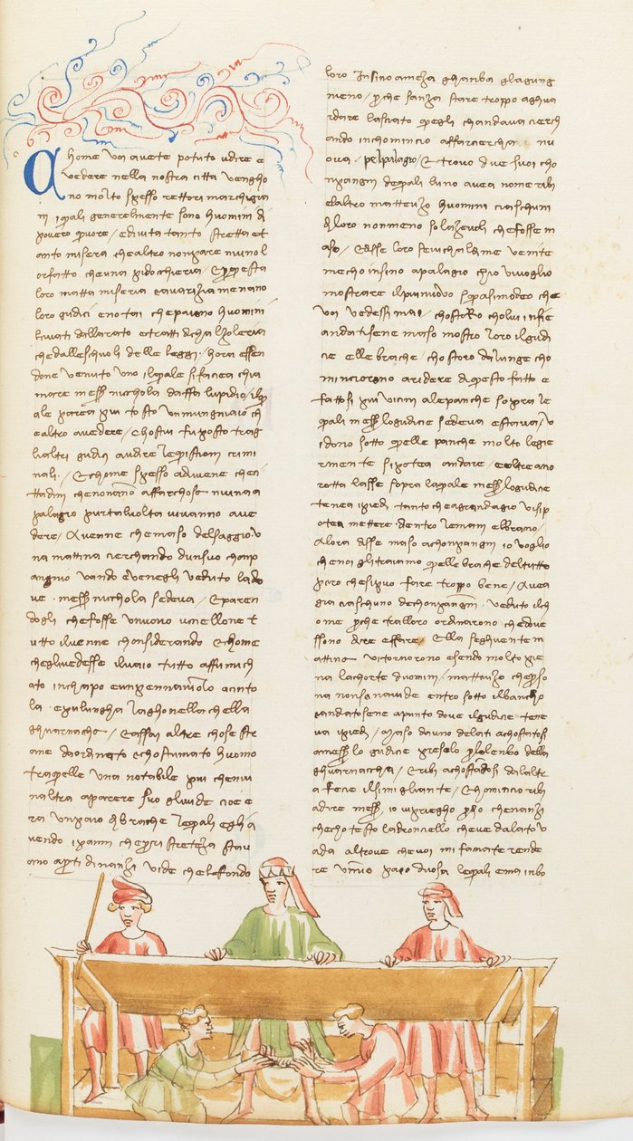 Decamerón, Calzones retraídos - Maso del Saggio y sus compañeros humillan al juez , Octavo día, relato 5. de Giovanni Boccaccio