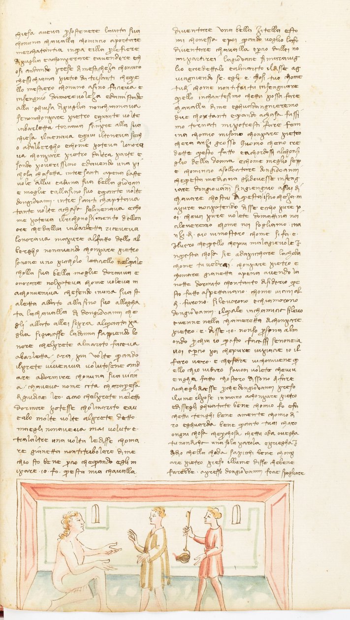 Decamerón, Los dos simplones - Gianni di Barolo engañando a Pietro , Noveno día, relato 10. de Giovanni Boccaccio