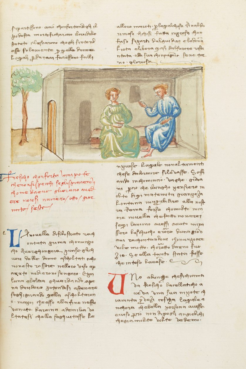 Decamerón, Las molestias - Cesca da Celatico y su tío, Sexto día, relato 8. de Giovanni Boccaccio