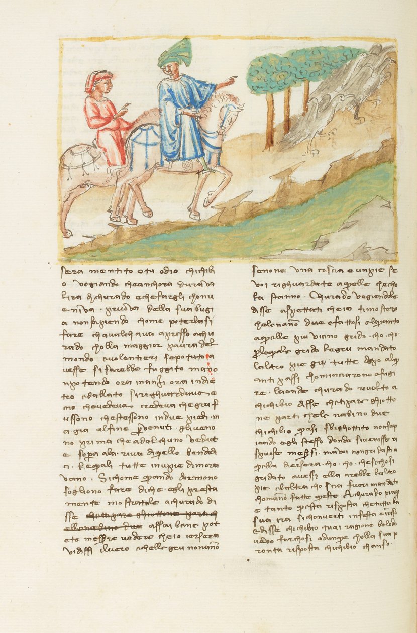 Decamerón, Que un amigo verdadero es una cosa dulce - Chichibio, Currado y las grullas, Sexto día, cuento 4. de Giovanni Boccaccio