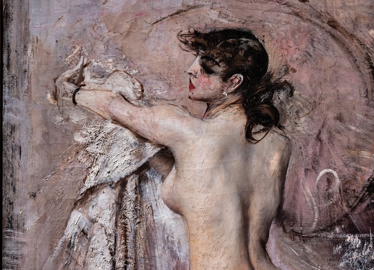 Después del baño, detalle de Giovanni Boldini