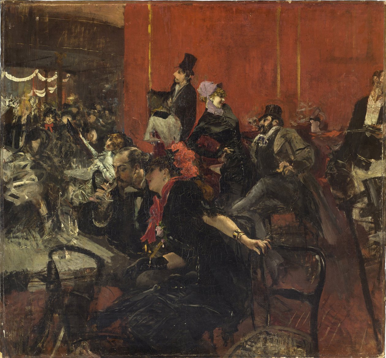 Escena de banquete, c. 1889 de Giovanni Boldini