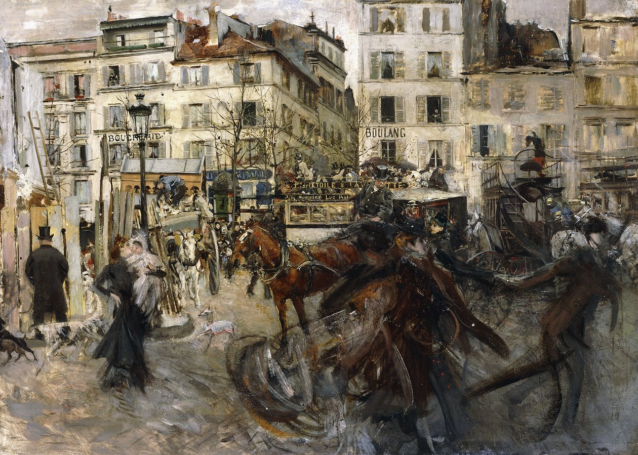 La Place Pigalle, 1874 de Giovanni Boldini