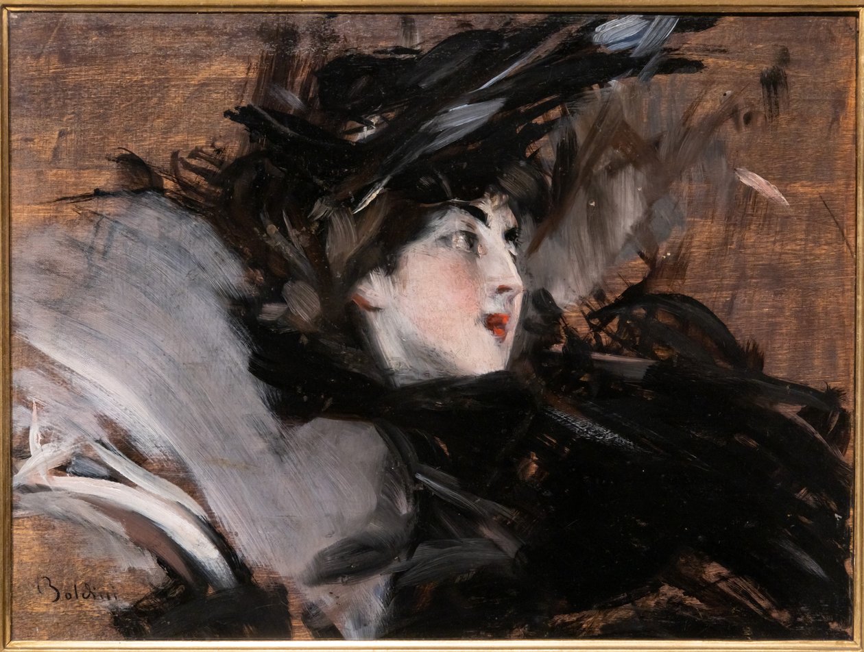 Dama con bonete de Giovanni Boldini
