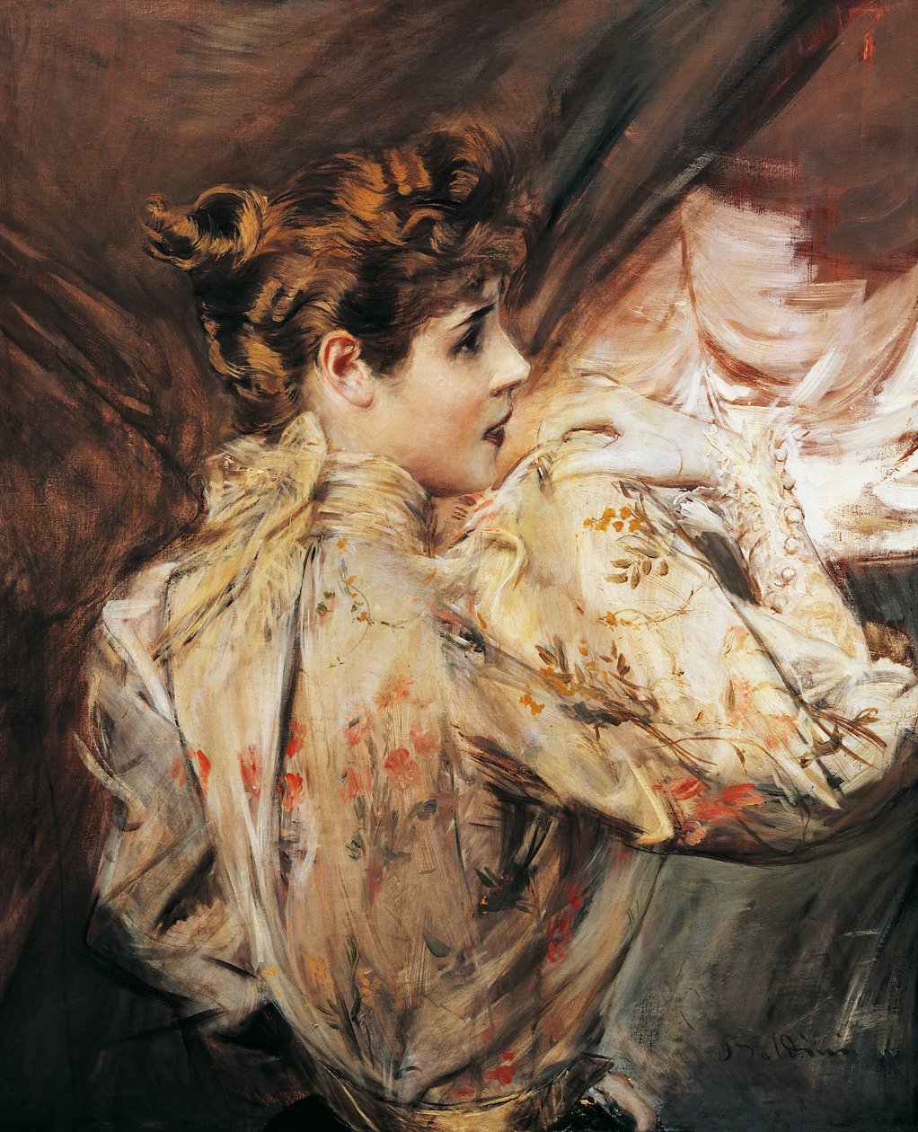 Retrato de Eleonora Duse, actriz italiana, pintura de Giovanni Boldini de Giovanni Boldini
