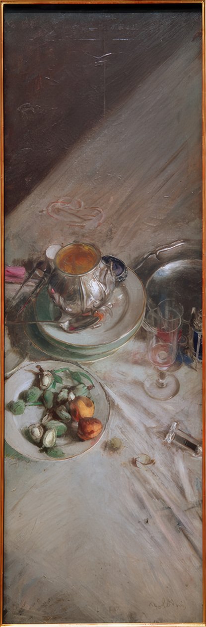 Esquina de la mesa de Giovanni Boldini