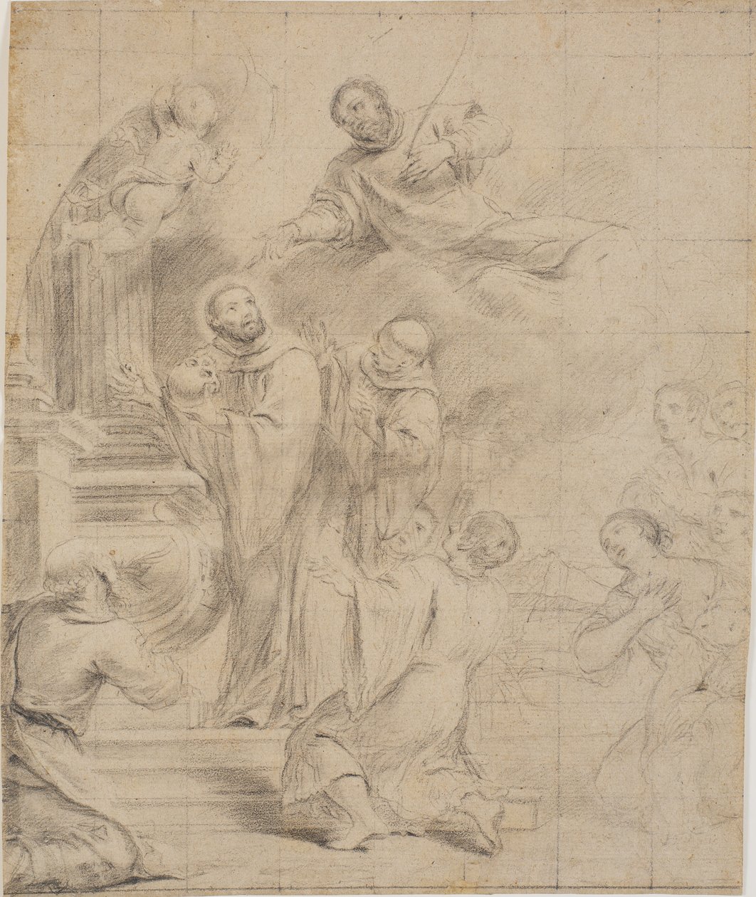 San Bernardo salvando el cráneo de San Cesáreo de Giovanni Bonati