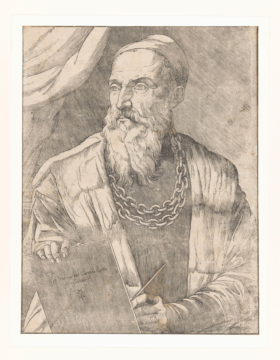 Retrato del artista Tiziano de Giovanni Britto