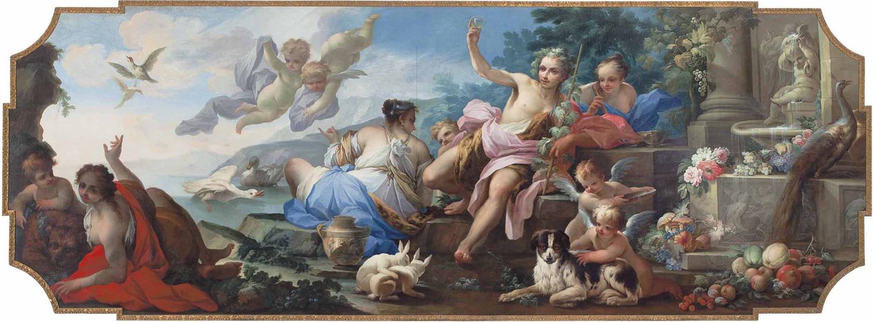 Ariadna en la isla de Naxos, o una alegoría del otoño de Giovanni Camillo Sagrestani