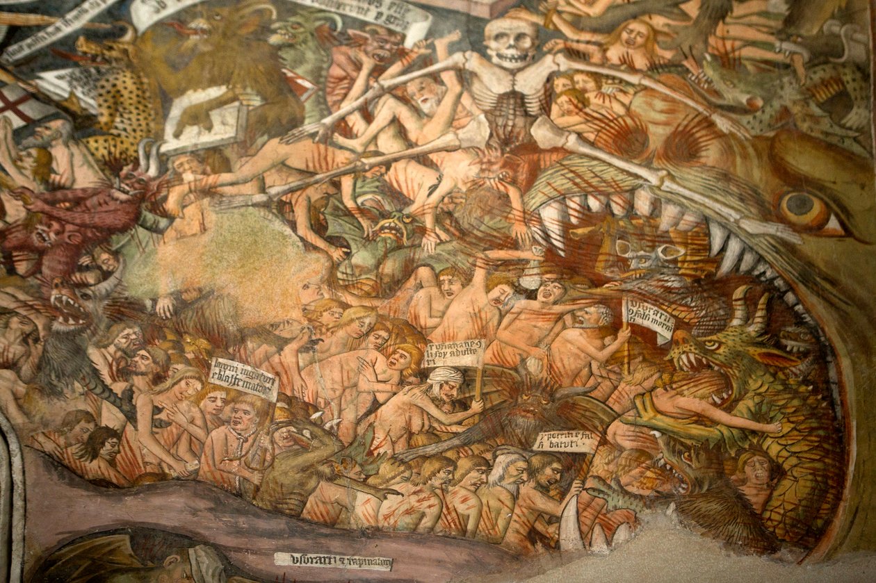 Juicio Final, c.1492 (detalle) de Giovanni Canavesio
