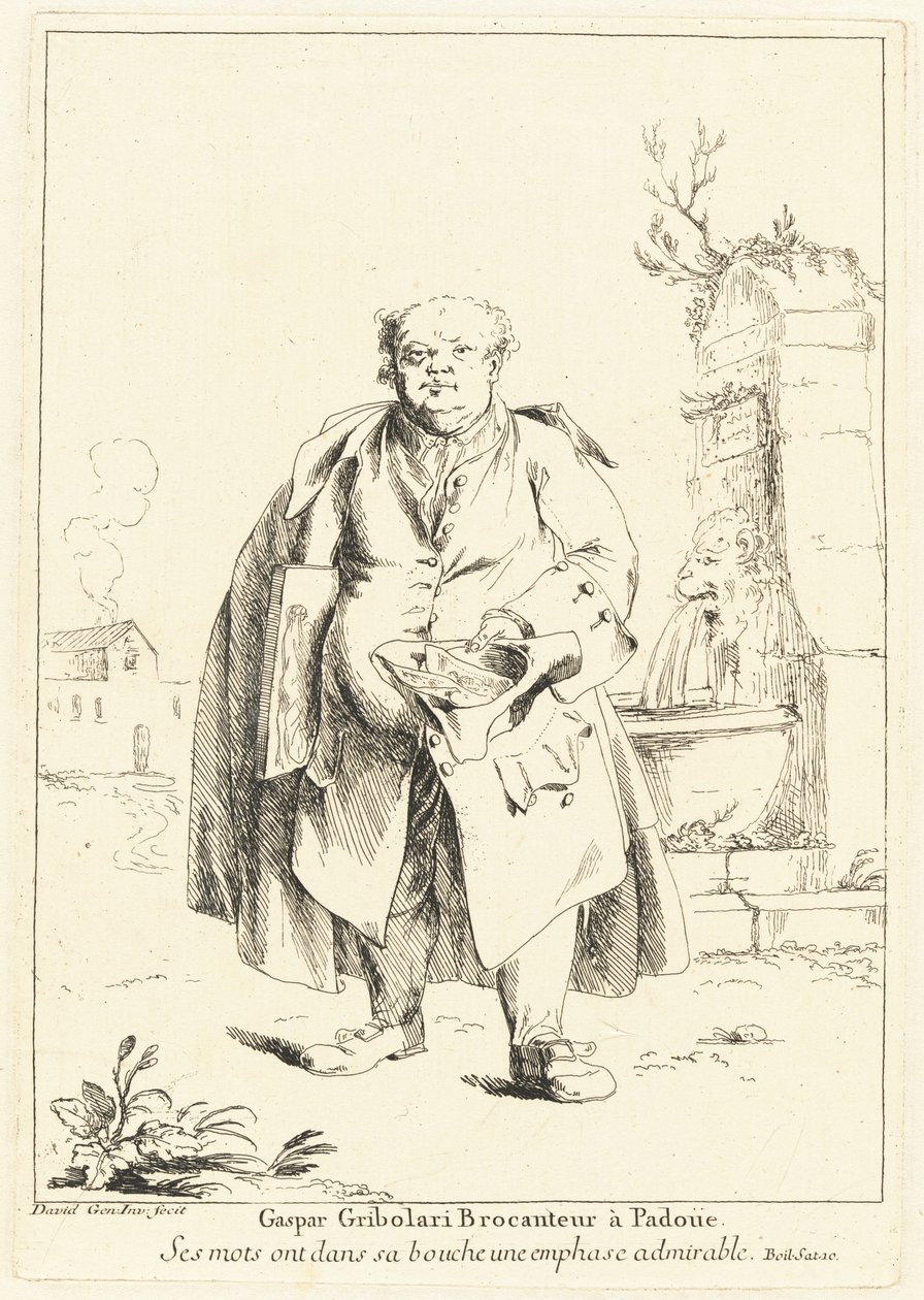 Gaspar Gribolari, vendedor de segunda mano en Padua de Giovanni David