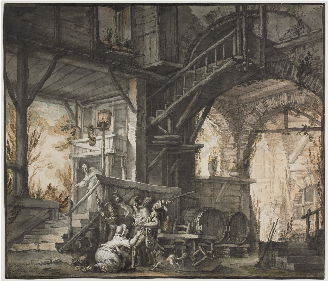 Escena de Teatro, c. 1775-1776 de Giovanni David