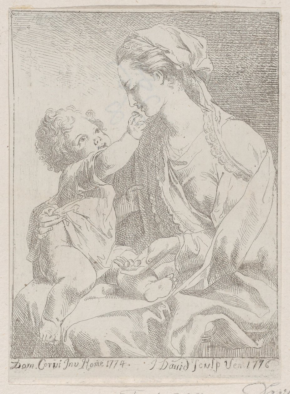 Virgen y niño de Giovanni David
