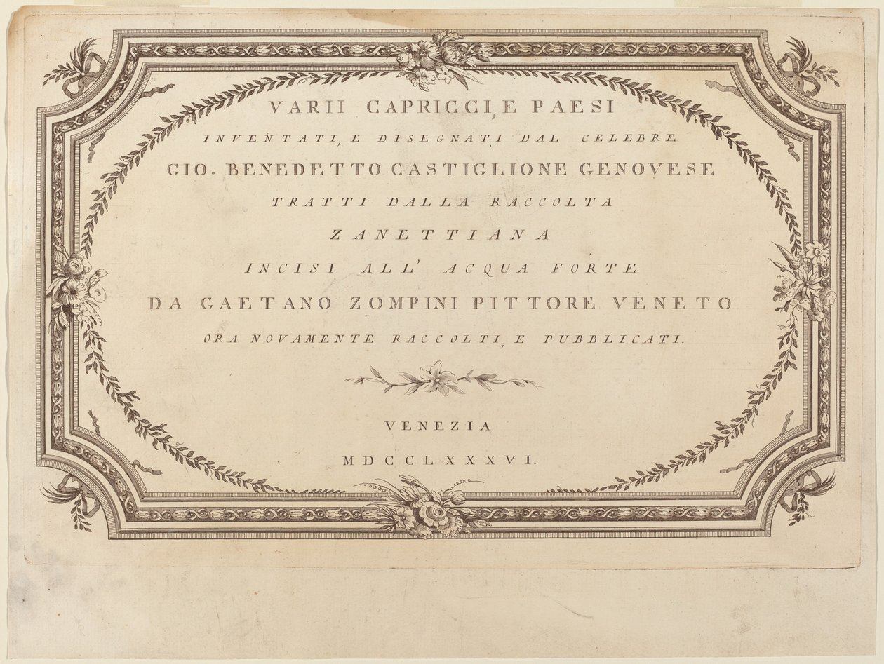 Frontispicio de Giovanni De Pian