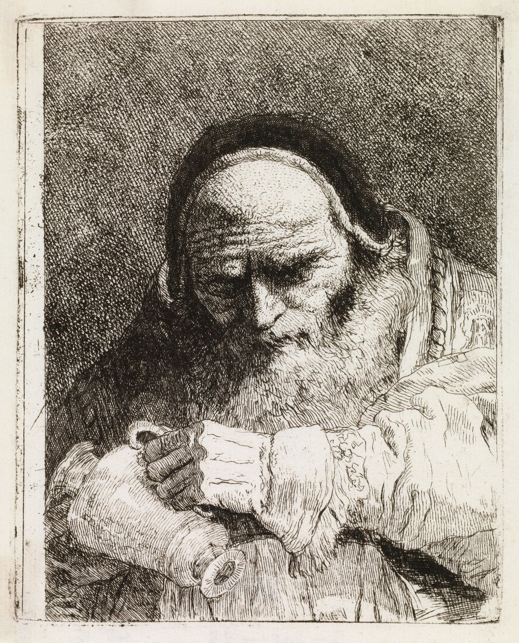 Un Papa con una jarra en la mano de Giovanni Domenico Tiepolo