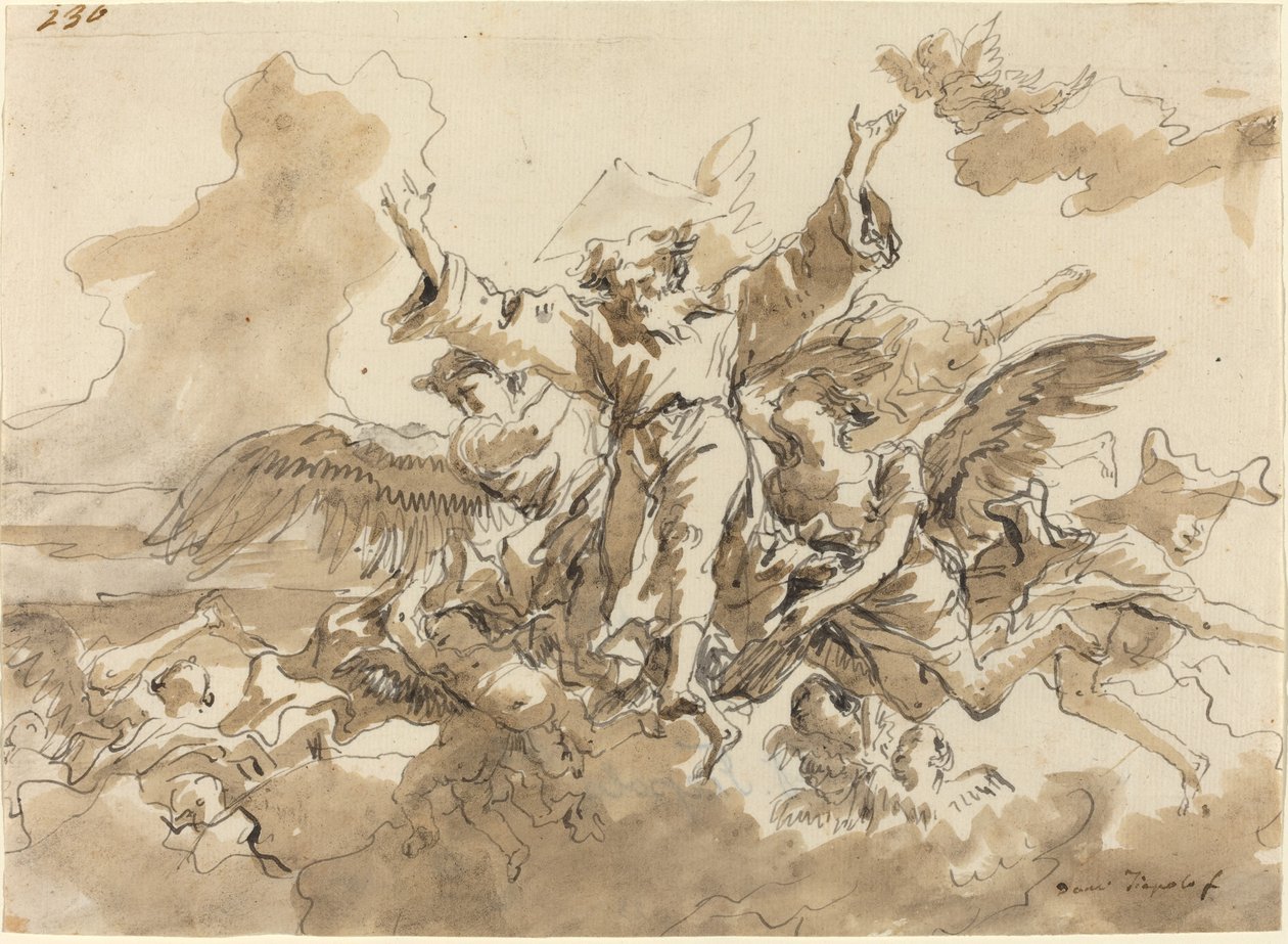 Creación del universo de Giovanni Domenico Tiepolo